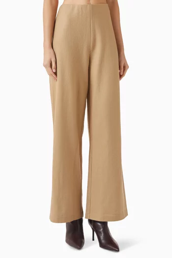 Wide-leg Pants in Regenerative Wool