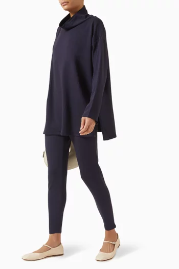 High-waisted Leggings in Brushed Terry