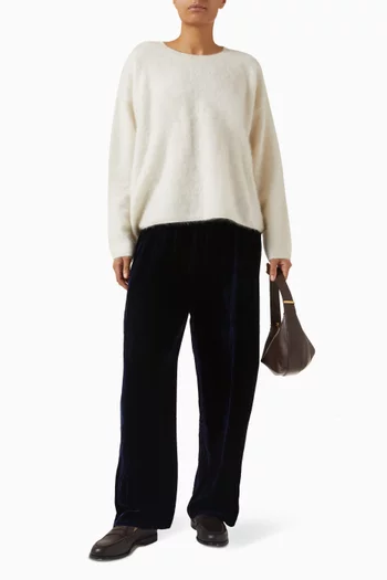 Fluff Crew Neck Sweater in Cashmere