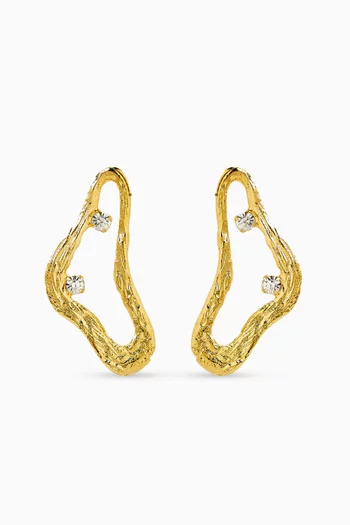 Celestial Whispers Earrings in 24kt Gold-plated Metal
