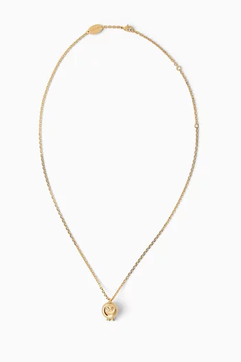 Sheep Necklace in Brass