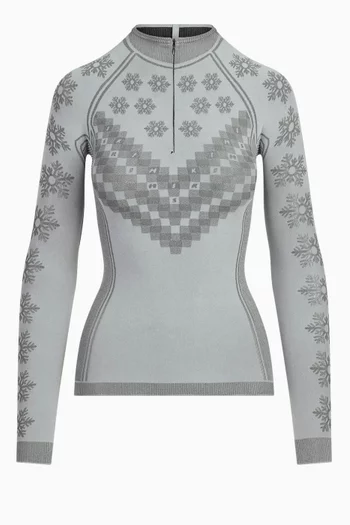 First Layers Half Zip Long Sleeve Top