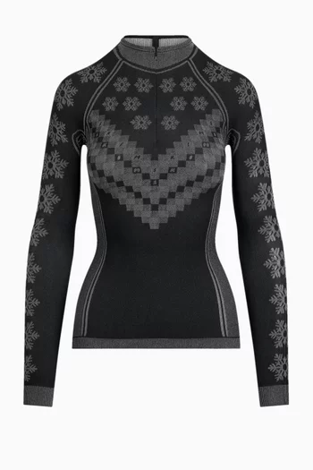 First Layers Half Zip Long Sleeve Top