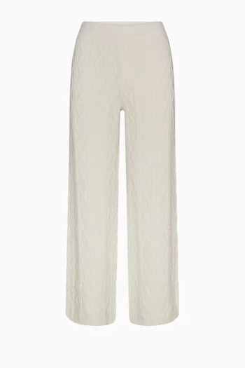 Snow Bunny Cableknit Straight Leg Pant