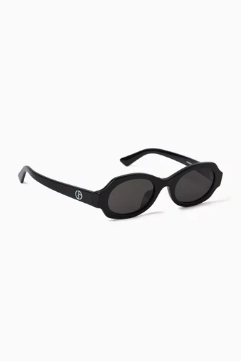 Oval Sunglasses in Acetate