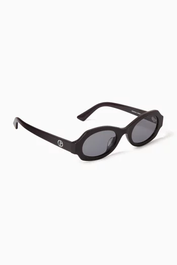 Oval Sunglasses in Acetate