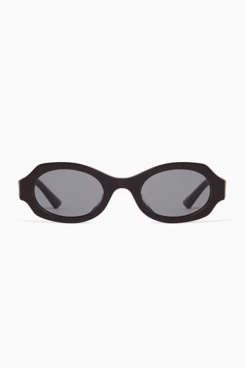 Oval Sunglasses in Acetate