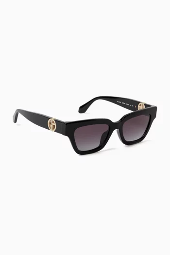 Cat-eye Sunglasses in Acetate