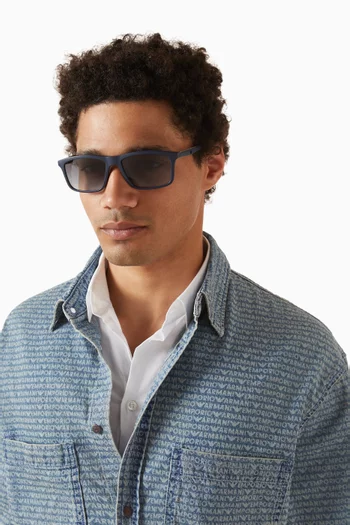 D-frame Sunglasses in Acetate