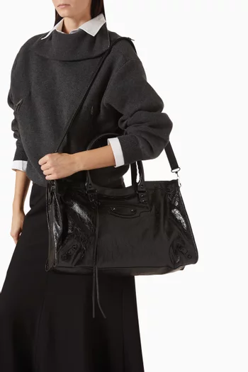 Large Le City Bag in Arena Storico Lambskin
