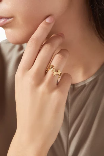 Geometric Ring in 18kt Gold