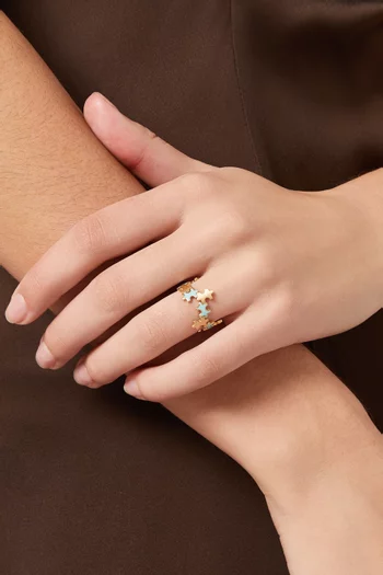 Geometric Ring in 18kt Gold