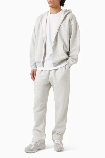 Relaxed Zip Hoodie in Cotton-fleece