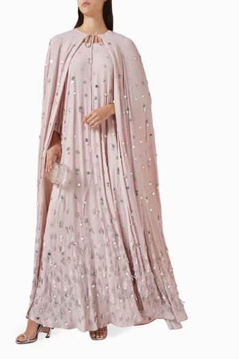 Cleo Sequin-embellished Cape