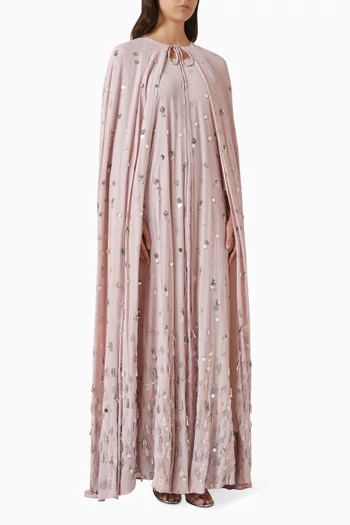Cleo Sequin-embellished Cape