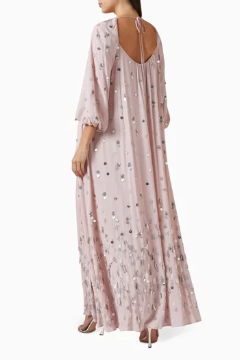 طقم فستان وكاب فريدا كريب