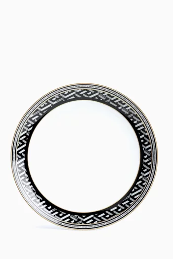 طبق عشاء بنقشة زخارف يونانية بورسلين