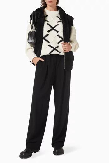 سترة منسوجة صوف بوكليه