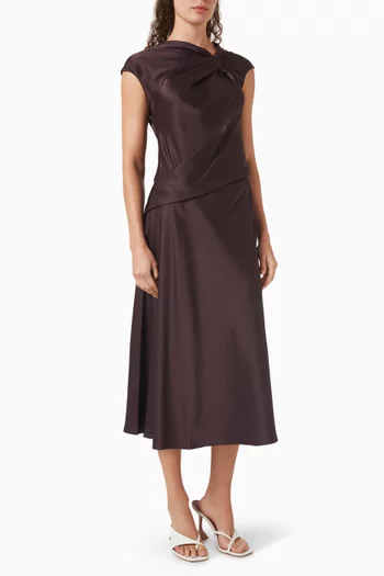 فستان بتصميم ملفوف على الصدر ستان