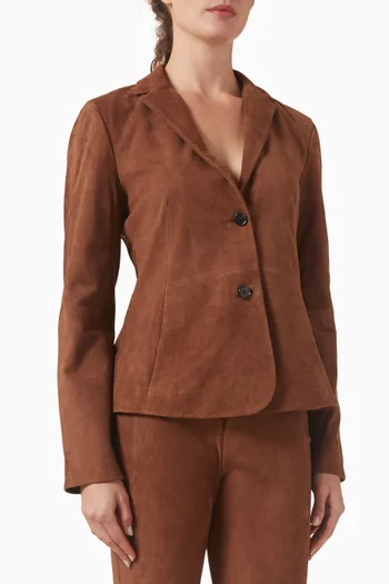 جاكيت بصف أزرار واحد شمواه