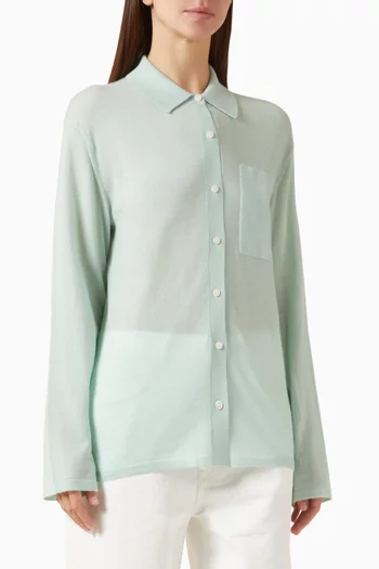 قميص شو تايم منسوج من كشمير