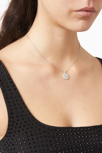 Crystal Necklace in Sterling Silver