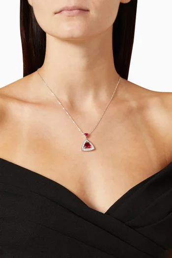 Triangle Drop Necklace in Sterling Silver