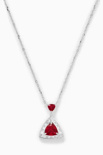 Triangle Drop Necklace in Sterling Silver