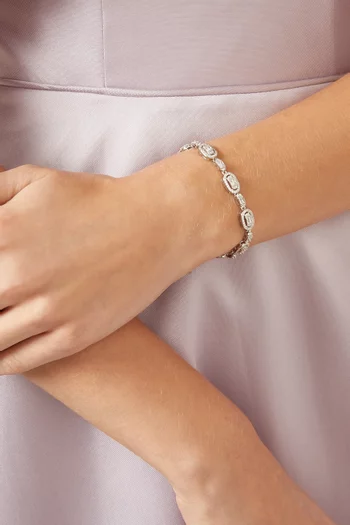 سوار مرصع بالكريستال فضة إسترلينية