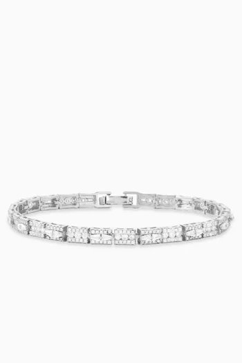 سوار مرصع بالكريستال فضة إسترلينية