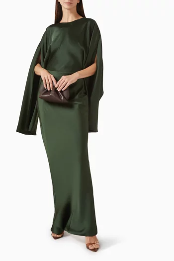 فستان أوبي بوجهين ستان