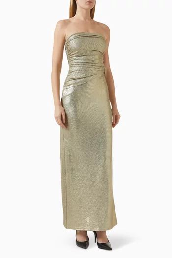 Caera Strapless Maxi Dress in Jersey