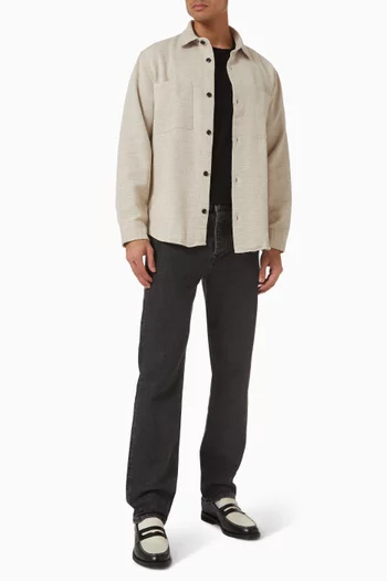 Regular Fit Shirt in Linen-blend