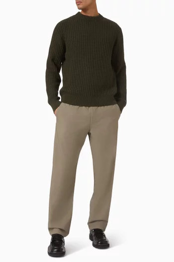 سترة بفتحة رقبة مستديرة قطن