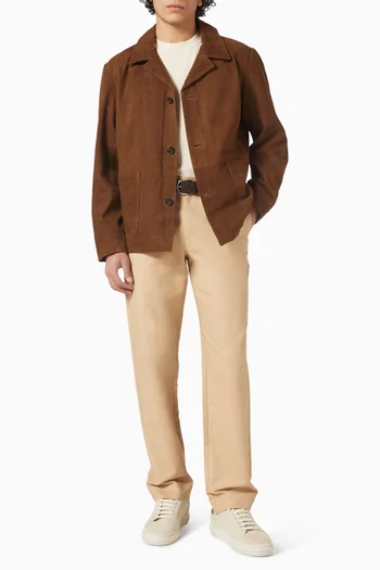 بنطال شينو هاري بقصة ساق مستقيمة مزيج قطن