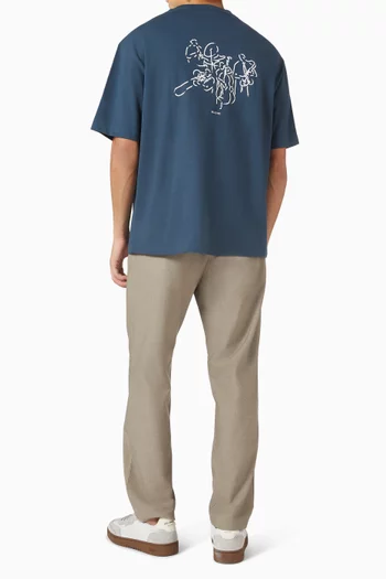 تي شيرت بطبعة قطن عضوي