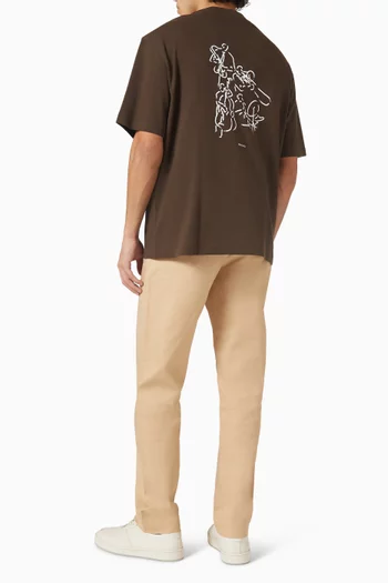 تي شيرت بطبعة قطن عضوي