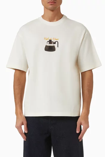 تي شيرت بطبعة قطن عضوي