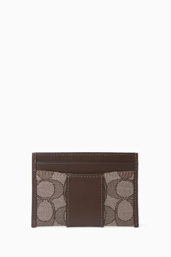 Essential Card Case in Signature Jacquard