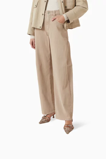 Margot 55 Slingback Pumps in Crystal Signature Jacquard