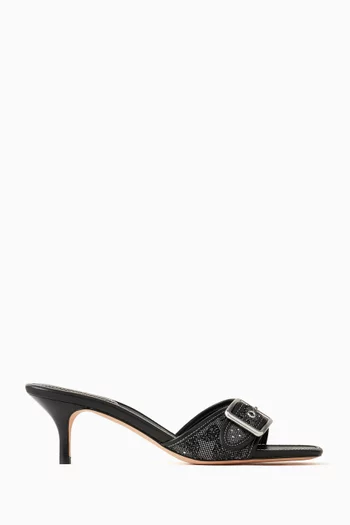 Margot 55 Sandals in Crystal Signature Jacquard