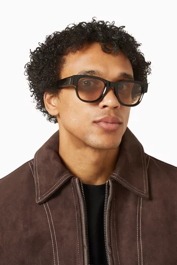 نظارة شمسية تيدو بإطار أسيتات حيوي وايتينغ فور ذا صن × لا في لا بوت