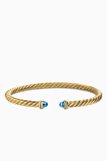Cablespira® Topaz Flex Bracelet in 18kt Gold