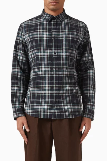 Shelly Shirt in Seersucker Flannel