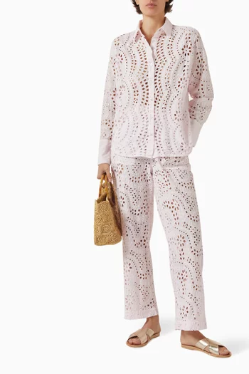 Anny Broderie Anglaise Shirt in Cotton