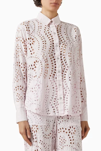 Anny Broderie Anglaise Shirt in Cotton
