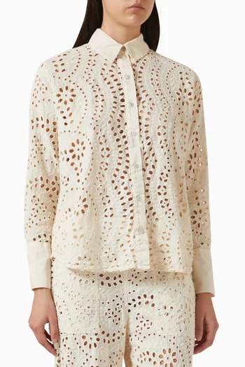 Anny Broderie Anglaise Shirt in Cotton
