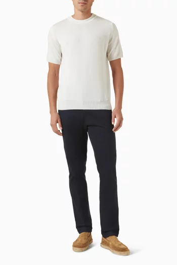 Crewneck T-shirt in Knit