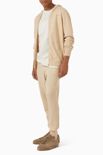 Zipper Vest Hoodie in Cashmere