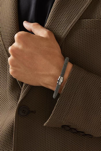 سوار بتصميم اسطواني فضة إسترلينية